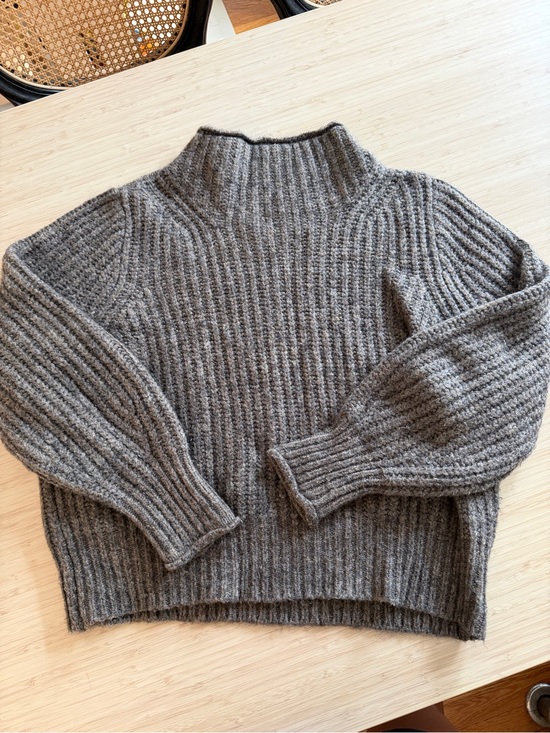 Madewell Sweaters - Madewell Cozy Ribbed Mock Neck Sweater - brown